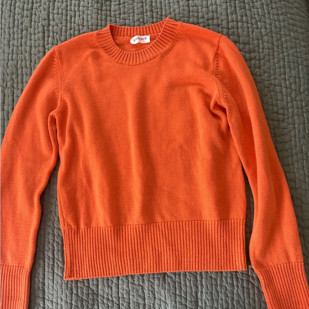 Kettlewell Connie Orange Crew Neck Sweater pumpkin Autumn size medium